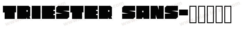 Triester Sans字体转换